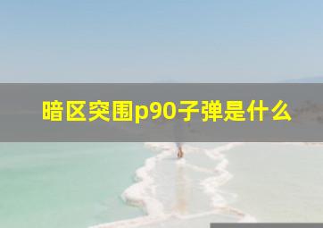 暗区突围p90子弹是什么