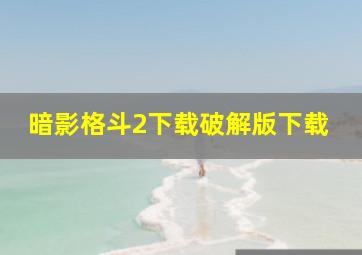 暗影格斗2下载破解版下载