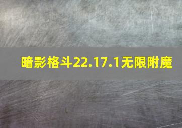 暗影格斗22.17.1无限附魔