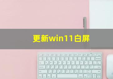 更新win11白屏