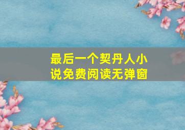 最后一个契丹人小说免费阅读无弹窗