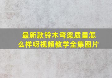 最新款铃木弯梁质量怎么样呀视频教学全集图片