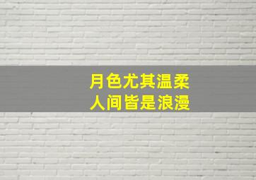 月色尤其温柔 人间皆是浪漫