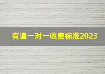 有道一对一收费标准2023