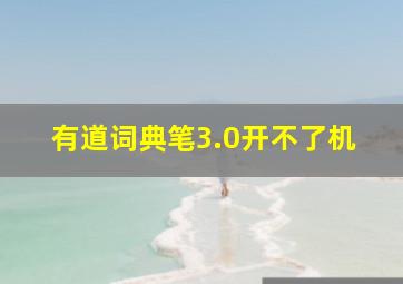 有道词典笔3.0开不了机