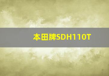 本田牌SDH110T