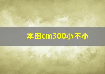 本田cm300小不小