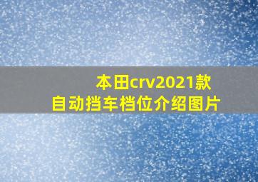 本田crv2021款自动挡车档位介绍图片