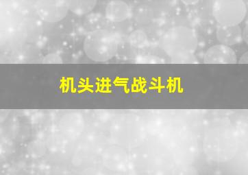 机头进气战斗机