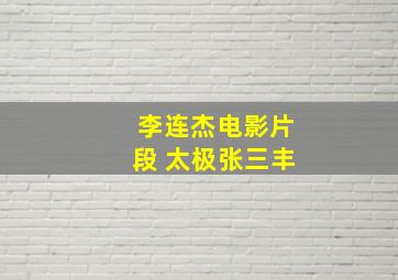 李连杰电影片段 太极张三丰