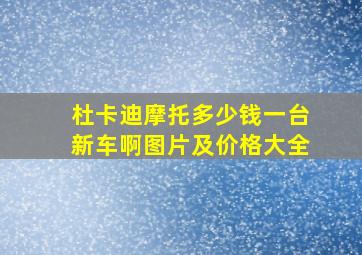 杜卡迪摩托多少钱一台新车啊图片及价格大全