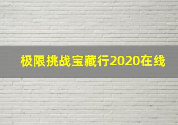 极限挑战宝藏行2020在线