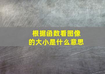 根据函数看图像的大小是什么意思