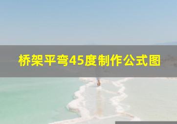 桥架平弯45度制作公式图