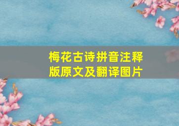 梅花古诗拼音注释版原文及翻译图片