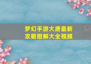 梦幻手游大唐最新攻略图解大全视频