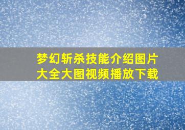 梦幻斩杀技能介绍图片大全大图视频播放下载