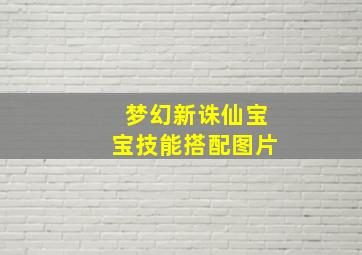 梦幻新诛仙宝宝技能搭配图片