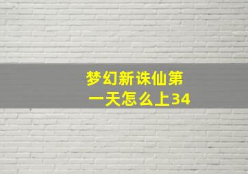 梦幻新诛仙第一天怎么上34