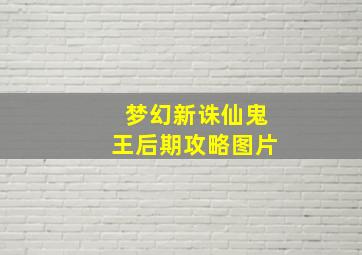 梦幻新诛仙鬼王后期攻略图片