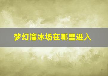 梦幻溜冰场在哪里进入