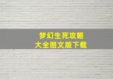 梦幻生死攻略大全图文版下载