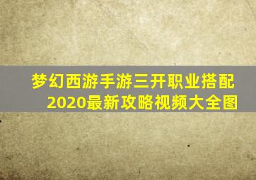 梦幻西游手游三开职业搭配2020最新攻略视频大全图