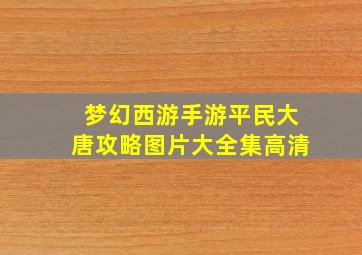 梦幻西游手游平民大唐攻略图片大全集高清