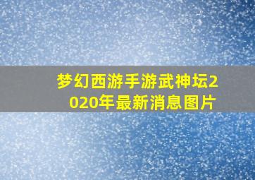 梦幻西游手游武神坛2020年最新消息图片