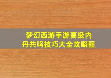 梦幻西游手游高级内丹共鸣技巧大全攻略图