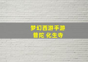 梦幻西游手游 普陀 化生寺