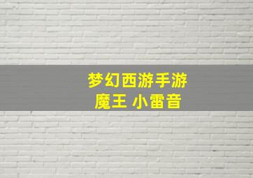 梦幻西游手游 魔王 小雷音