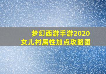 梦幻西游手游2020女儿村属性加点攻略图