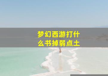 梦幻西游打什么书掉弱点土