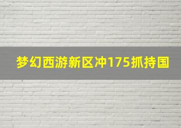 梦幻西游新区冲175抓持国