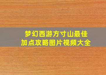 梦幻西游方寸山最佳加点攻略图片视频大全