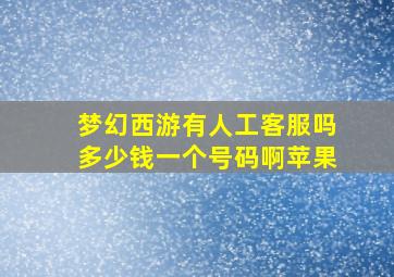 梦幻西游有人工客服吗多少钱一个号码啊苹果