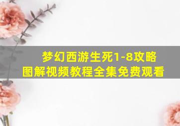 梦幻西游生死1-8攻略图解视频教程全集免费观看