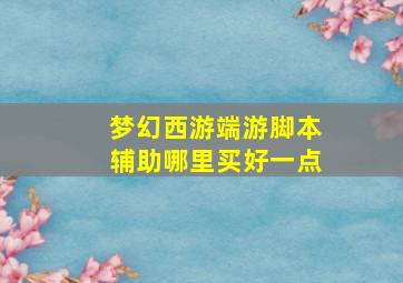 梦幻西游端游脚本辅助哪里买好一点