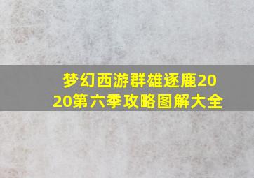 梦幻西游群雄逐鹿2020第六季攻略图解大全