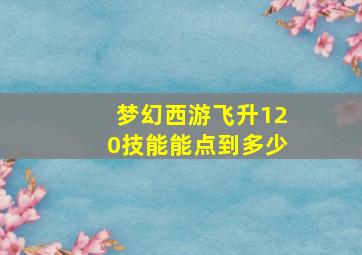 梦幻西游飞升120技能能点到多少