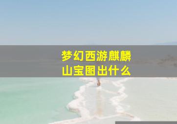 梦幻西游麒麟山宝图出什么