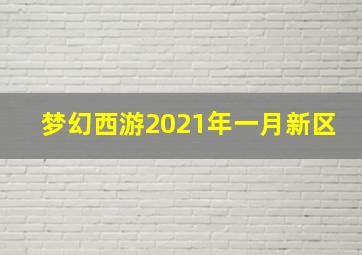 梦幻西游2021年一月新区