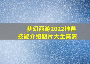 梦幻西游2022神兽技能介绍图片大全高清