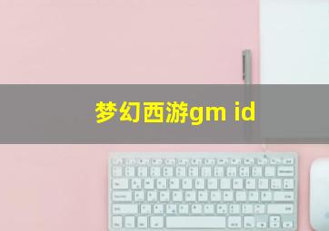 梦幻西游gm id