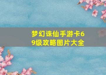 梦幻诛仙手游卡69级攻略图片大全