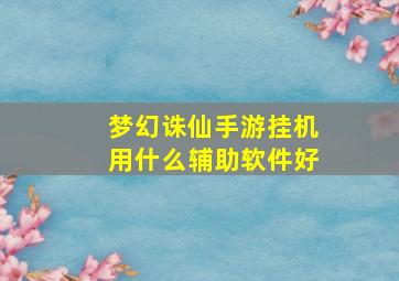 梦幻诛仙手游挂机用什么辅助软件好