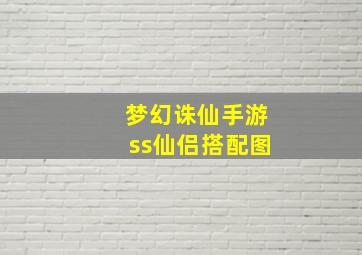 梦幻诛仙手游ss仙侣搭配图