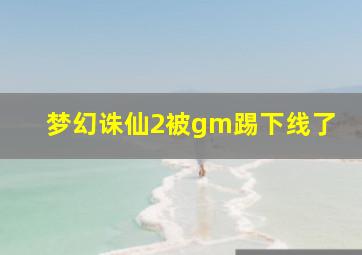 梦幻诛仙2被gm踢下线了