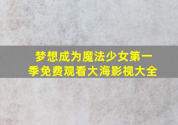 梦想成为魔法少女第一季免费观看大海影视大全